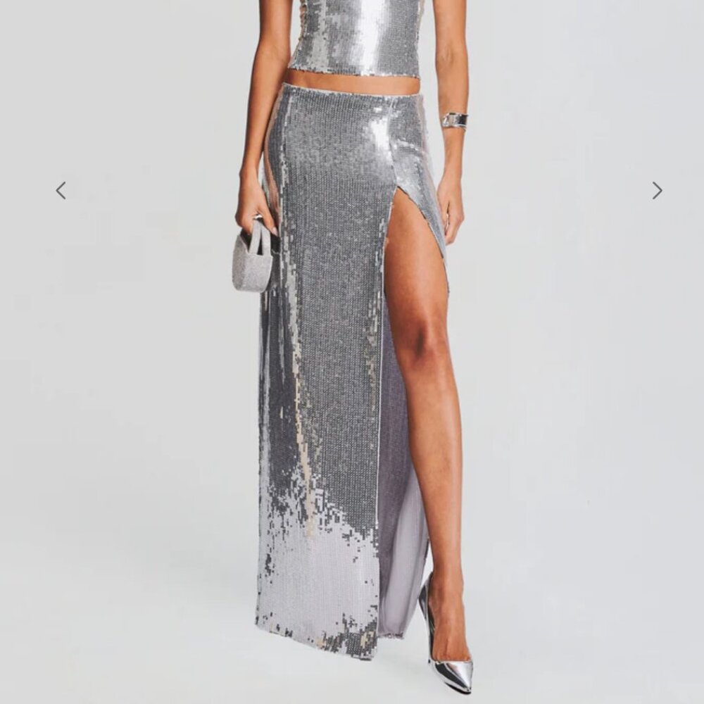 Retrofete Savannah Sequin Maxi Skirt